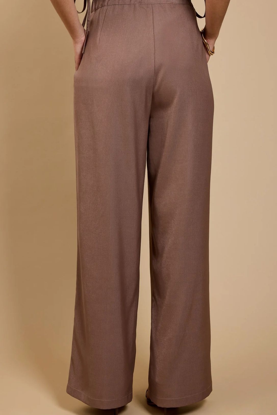 Little Mistress Mink Wide Leg Trousers