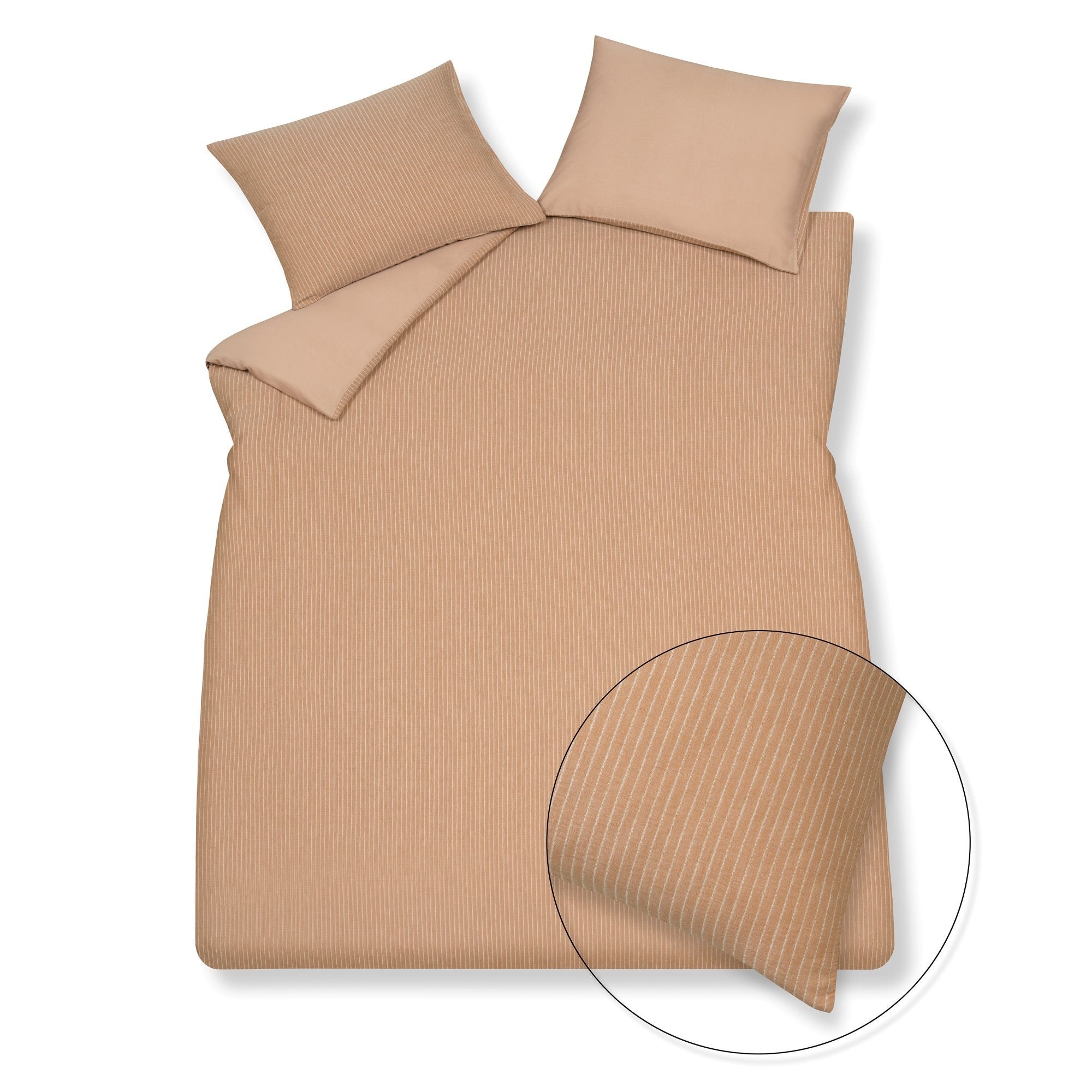 Pure 86 Dekbedovertrek Praline   140 x 200 220 cm   Bruin