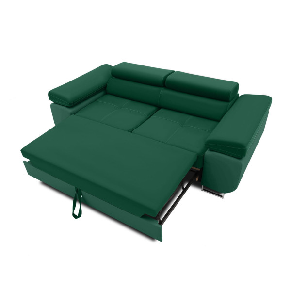 Rozkładana sofa, Bellezza, 209x100x87 cm, butelkowa zieleń | TYLETEGOTU