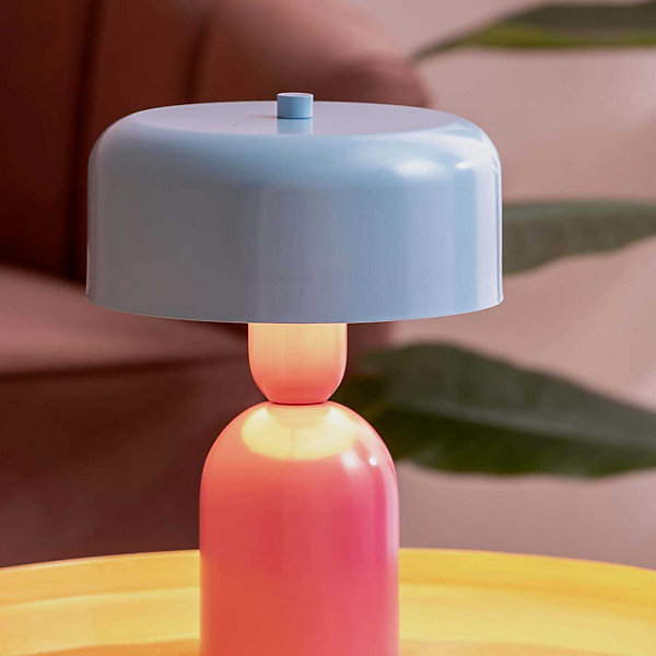 Lampe à poser Double Funky - Rose, Bleu