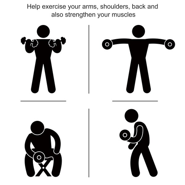 Soozier Hex Dumbbells Set, Rubber Hand Weights with Non-Slip Handles, Anti-roll, for Women or Men Home Gym Workout