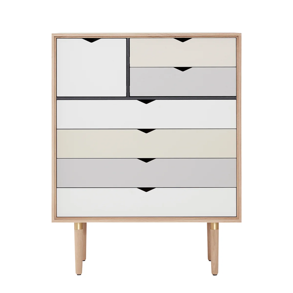 Andersen Furniture - S8 Kommode, Eiche geseift / Fronten weiß