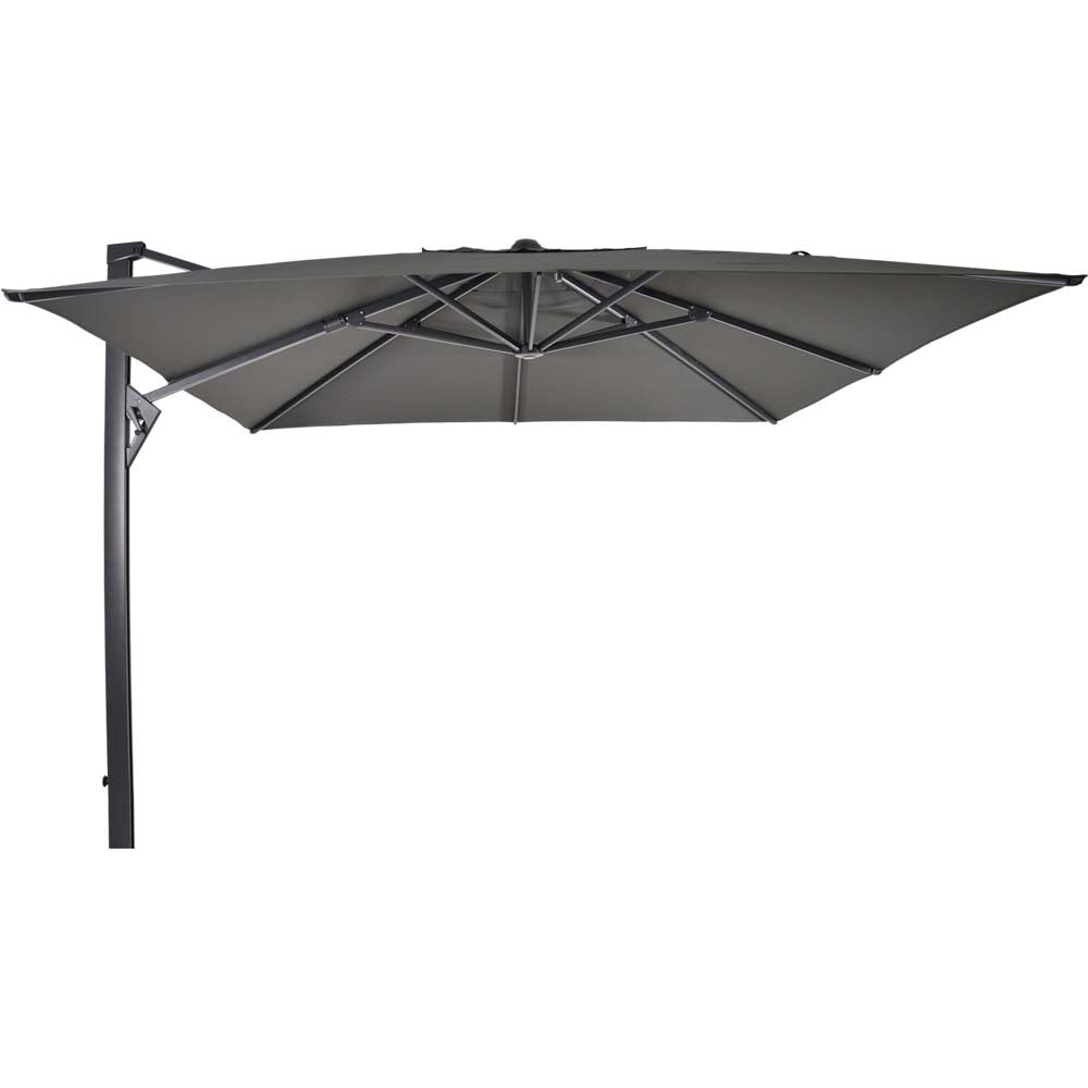 Lesli Living push-up parasol Taurus - grijs - 300x300cm