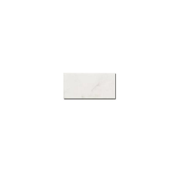 Carrelage mur effet marbre blanc brillant 7,5X15 cm CARRARA