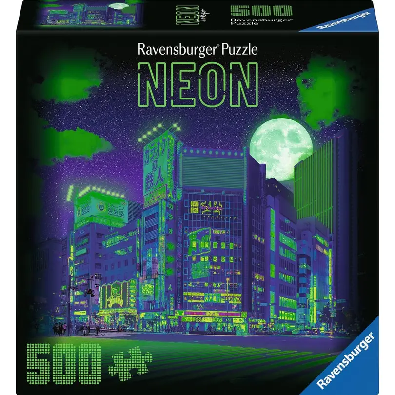Puzzle 500er-Set Neon