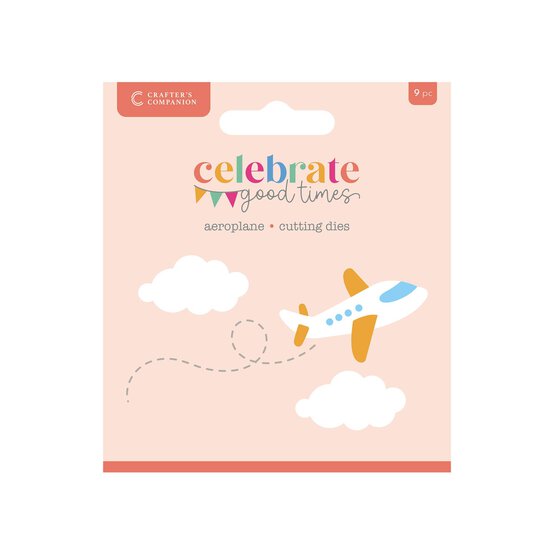 Crafter’s Companion Celebrate Good Times Aeroplane Die Set 9 Pieces