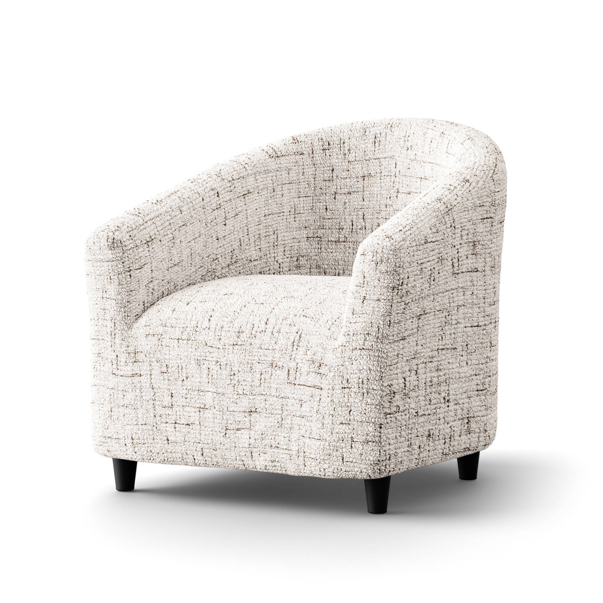 Housse microfibre bi-extensible effet faux uni spéciale fauteuil cabriolet