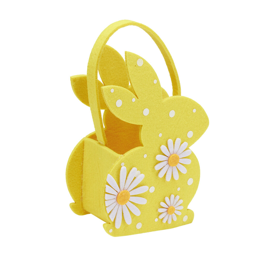 Panier en feutrine Pâques 15x7xH14,5cm (5 modèles)