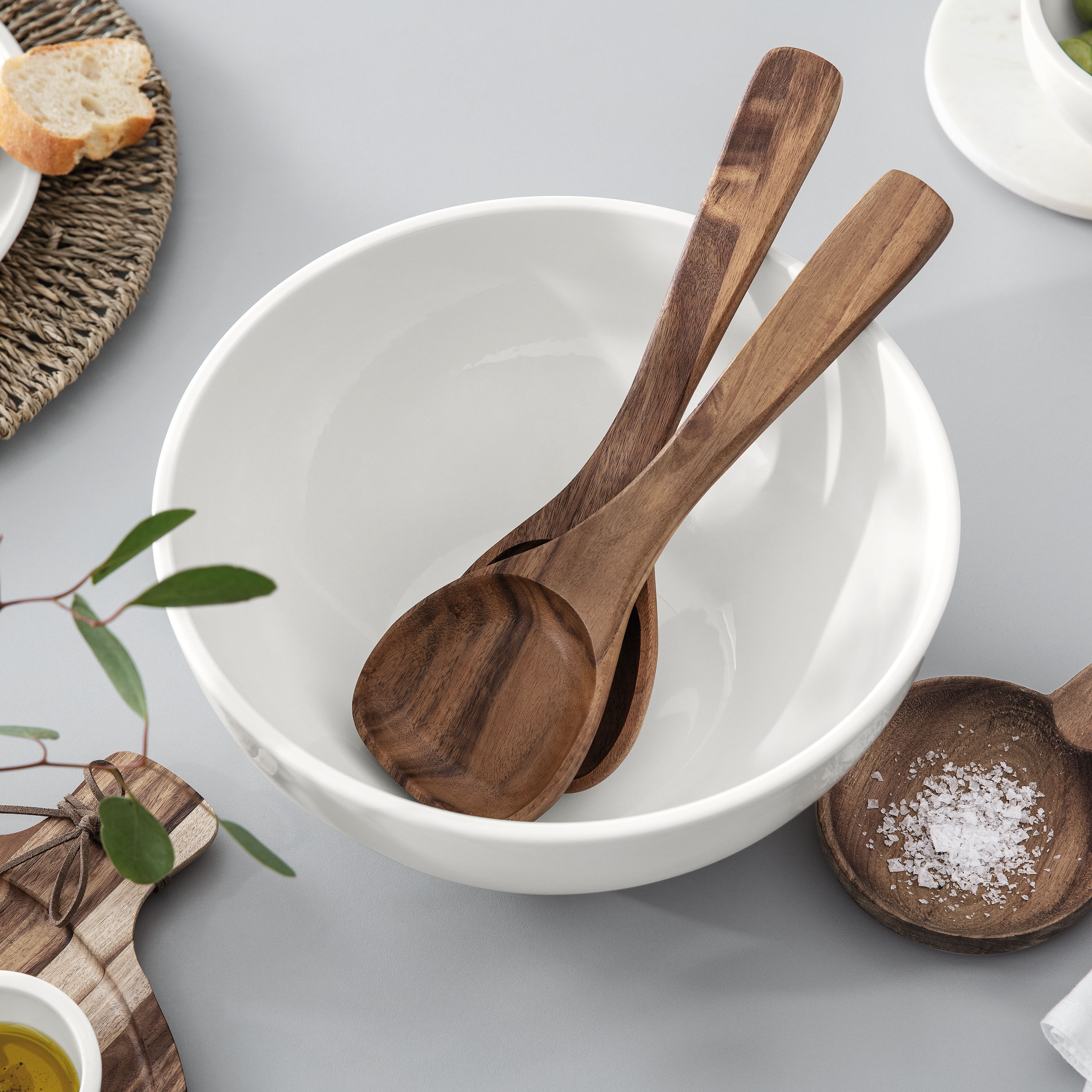 Artesano Salad servers - Brown, acacia wood