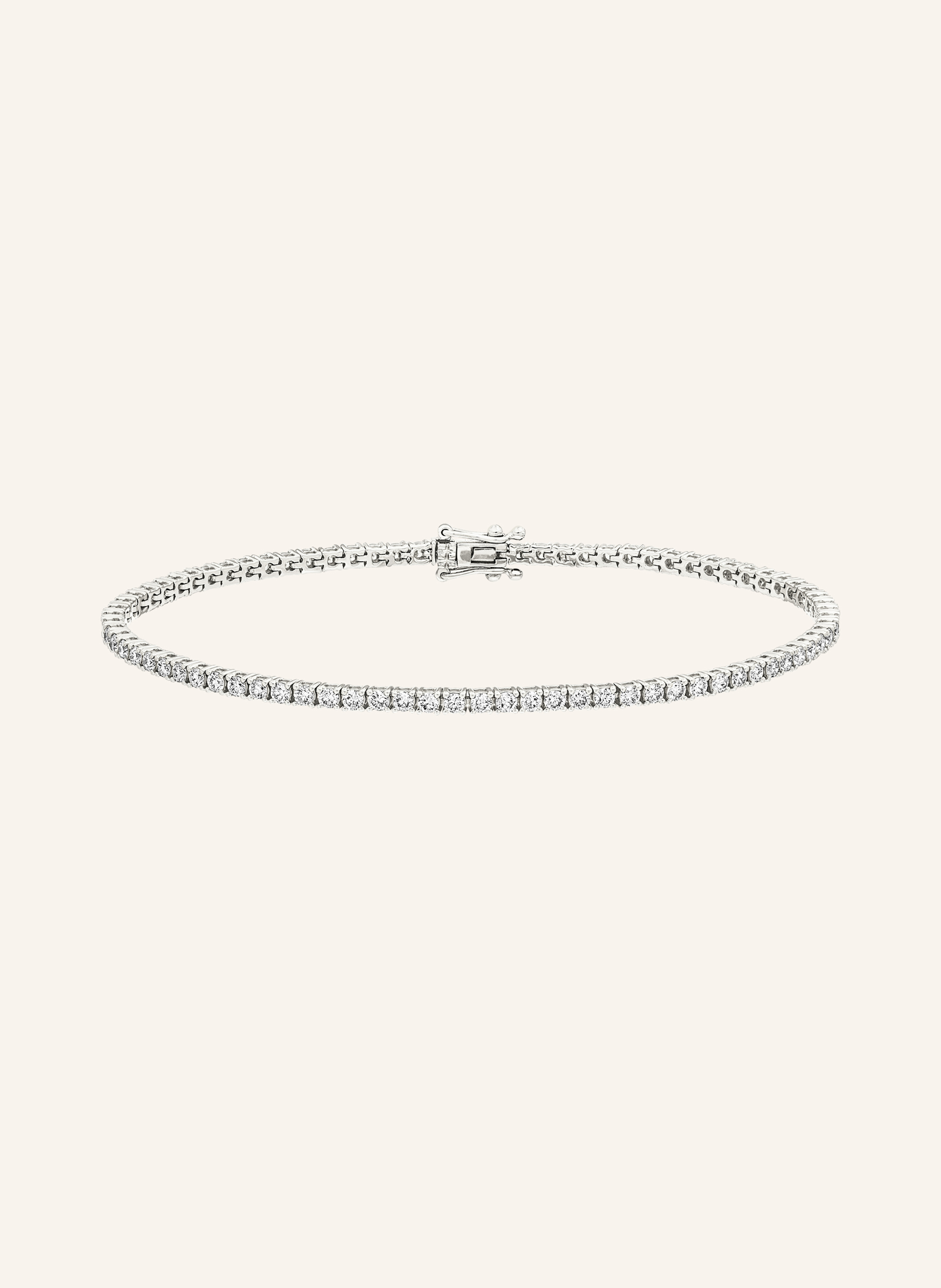 Leaf Armband TENNIS aus 18 Karat Weißgold mit 1,99 ct. Diamanten