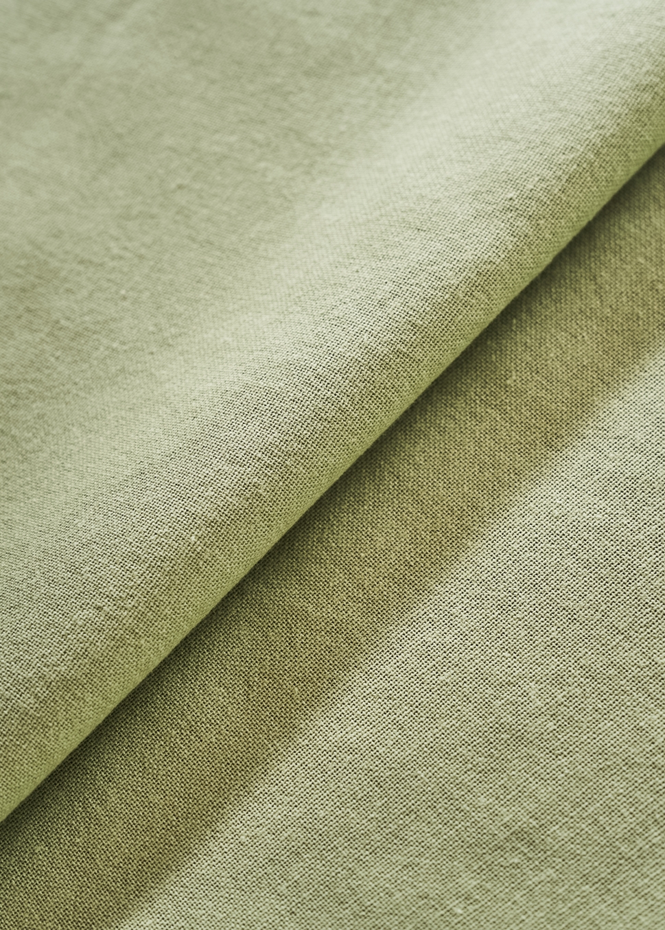 CHEMIN DE TABLEEN COTON UNI AMANDE