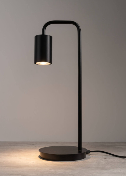 Lampa stołowa industrialna czarna Luis 1xGU10x25W wys:46cm Sigma Lighting