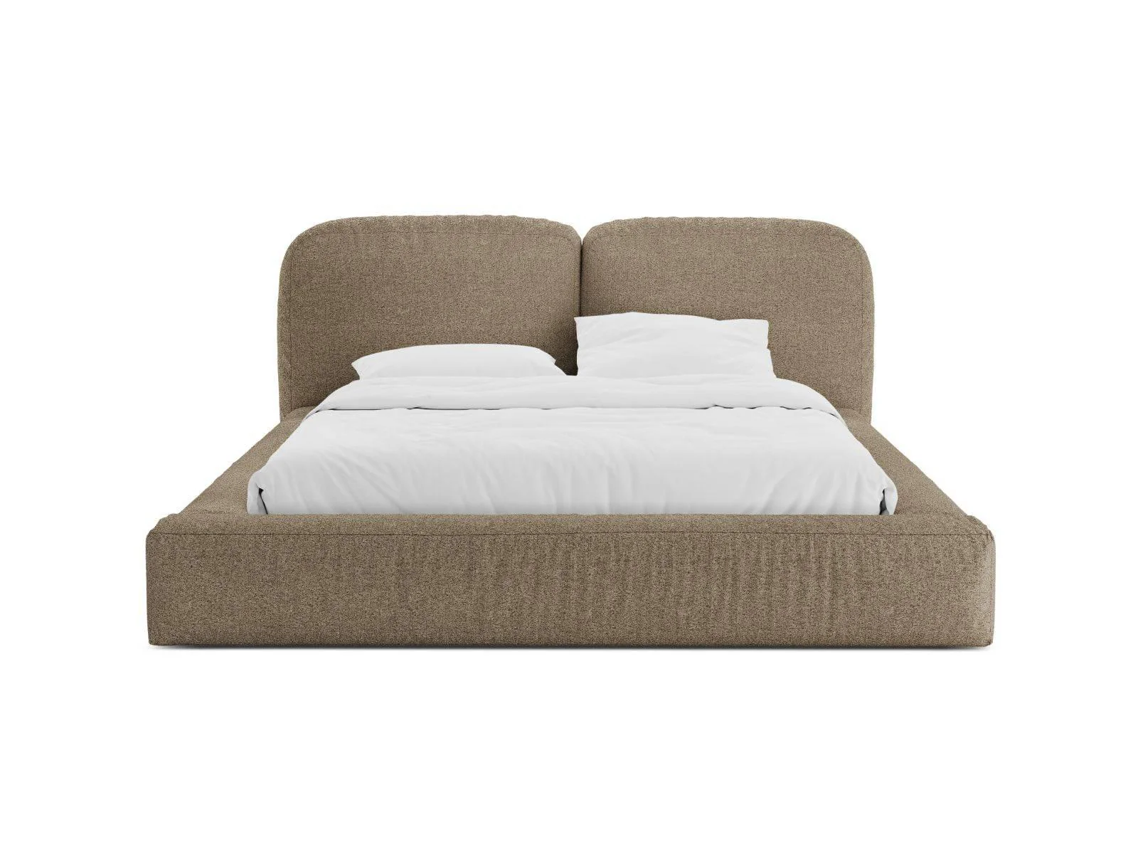 Bedframe Martina bouclé 180 x 200 met opbergruimte