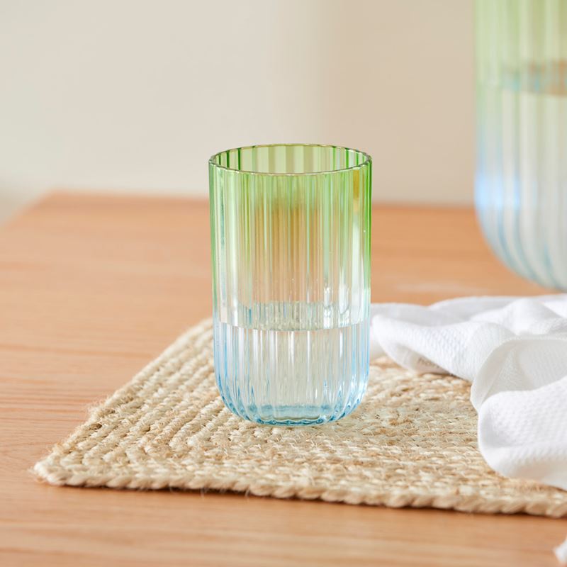 Positano Blue & Green Drinkware