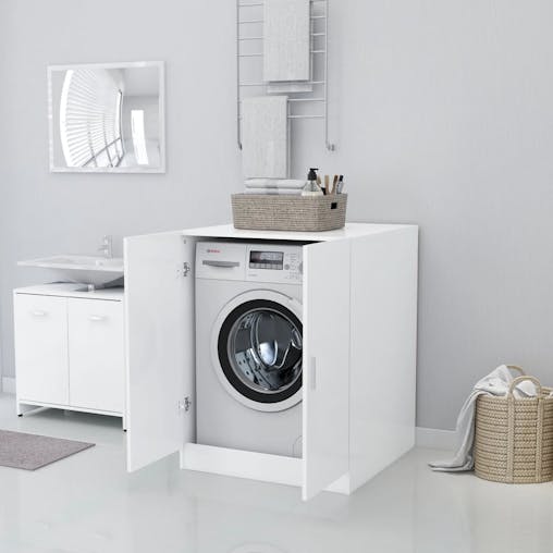NNEVL Washing Machine Cabinet White 71x71.5x91.5 cm