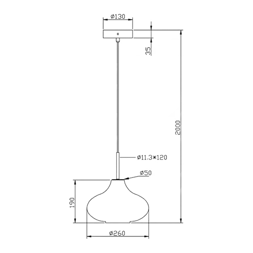 Hängeleuchte Budelli