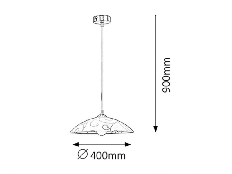 Lampa wisząca biały wzorzysty Harmony Lux 1xE27x60W Rabalux