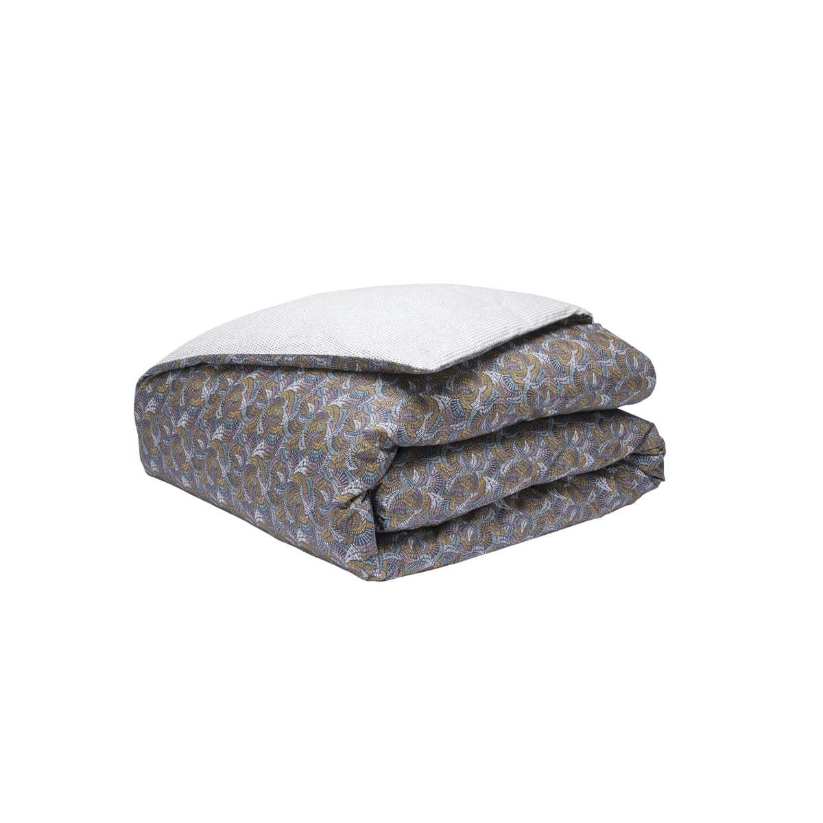 TALISMAN - Housse de couette en percale de coton bleu 200x200