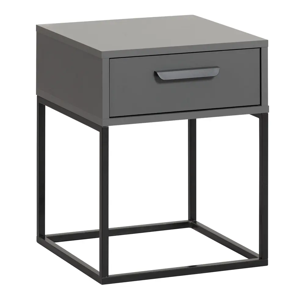 Nachtkastje Tokio - 1 lade - antraciet