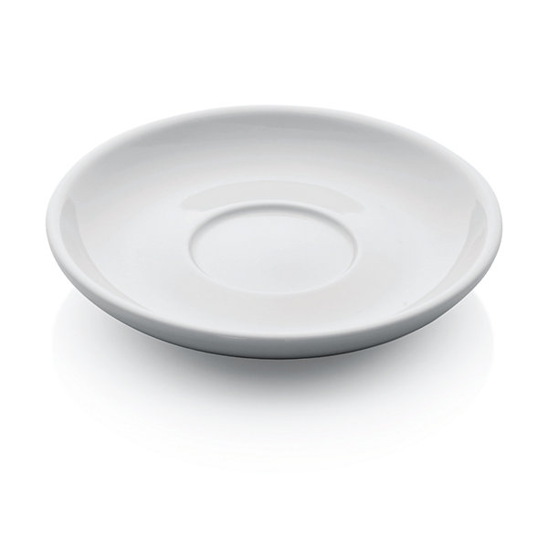 Lot de 6 Soucoupes Espresso Doppio Blanche en Porcelaine 155 mm - Was Germany