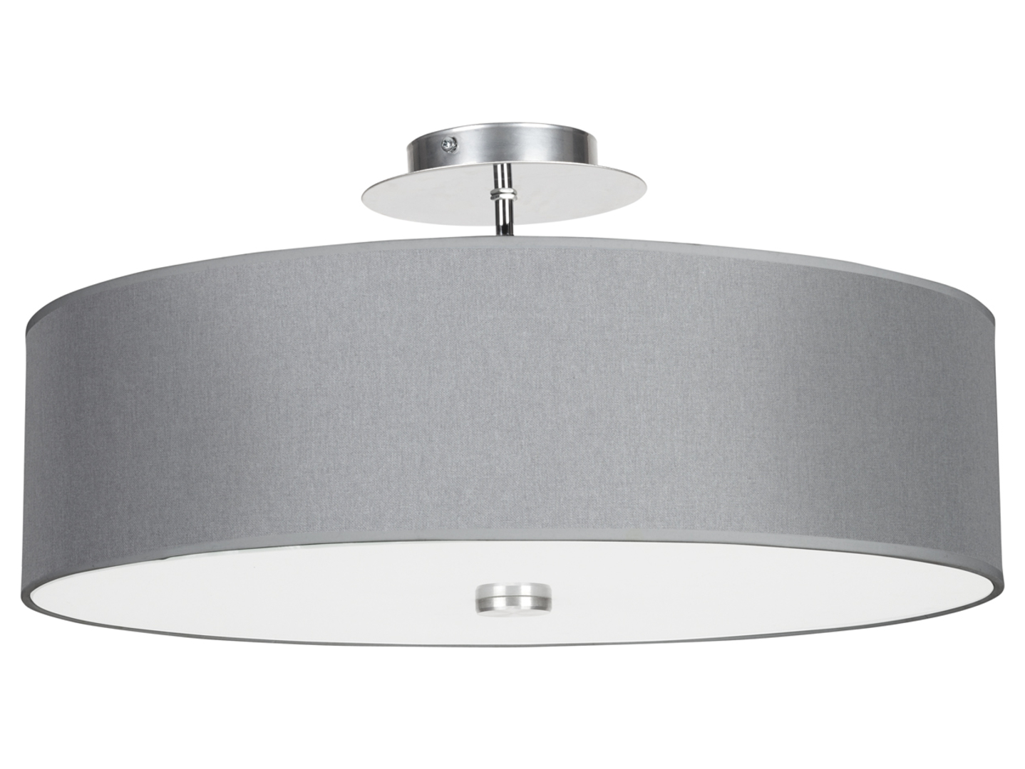 Lampa sufitowa Viviane Gray 3-punktowa z tkaniny i szkła