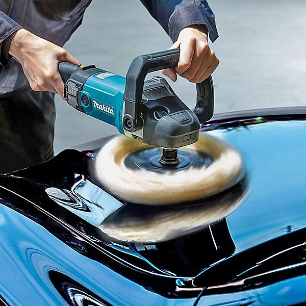 Makita 9237CB - Ponceuse polisseuse 1200 W, disque 180 mm, variateur de vitesse