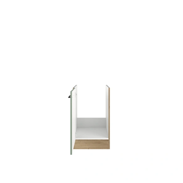 Küchenunterschrank »Cara«, BxHxT: 50 x 82 x 60 cm, Dekor: Schilfgrün matt / Artisan Eiche