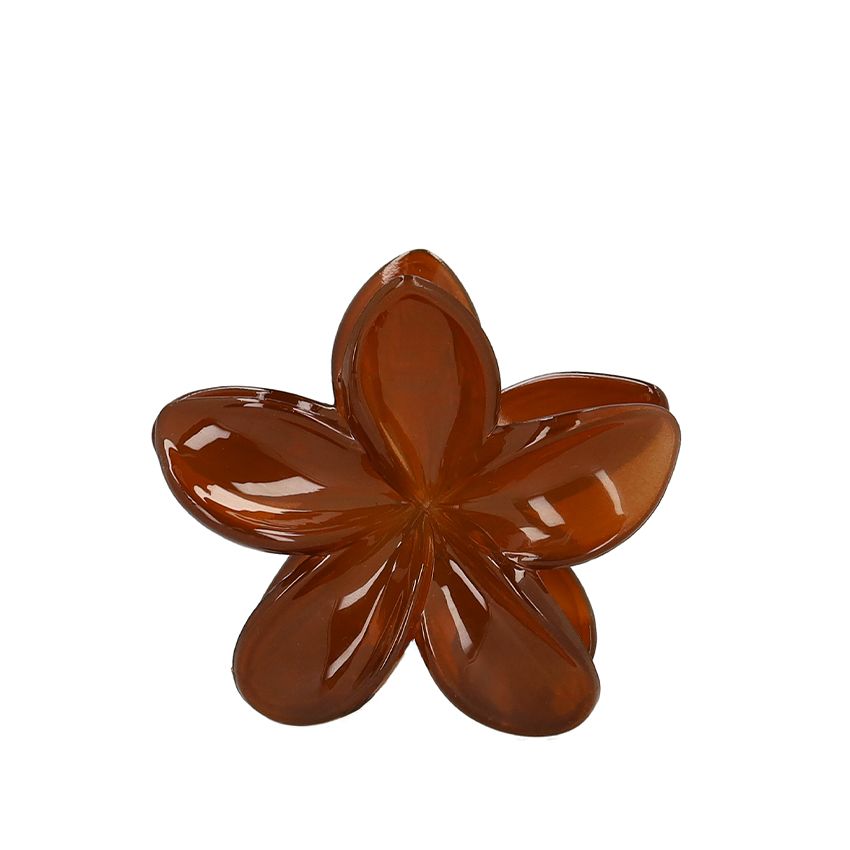 Manfield Bruine bloemen haarklem