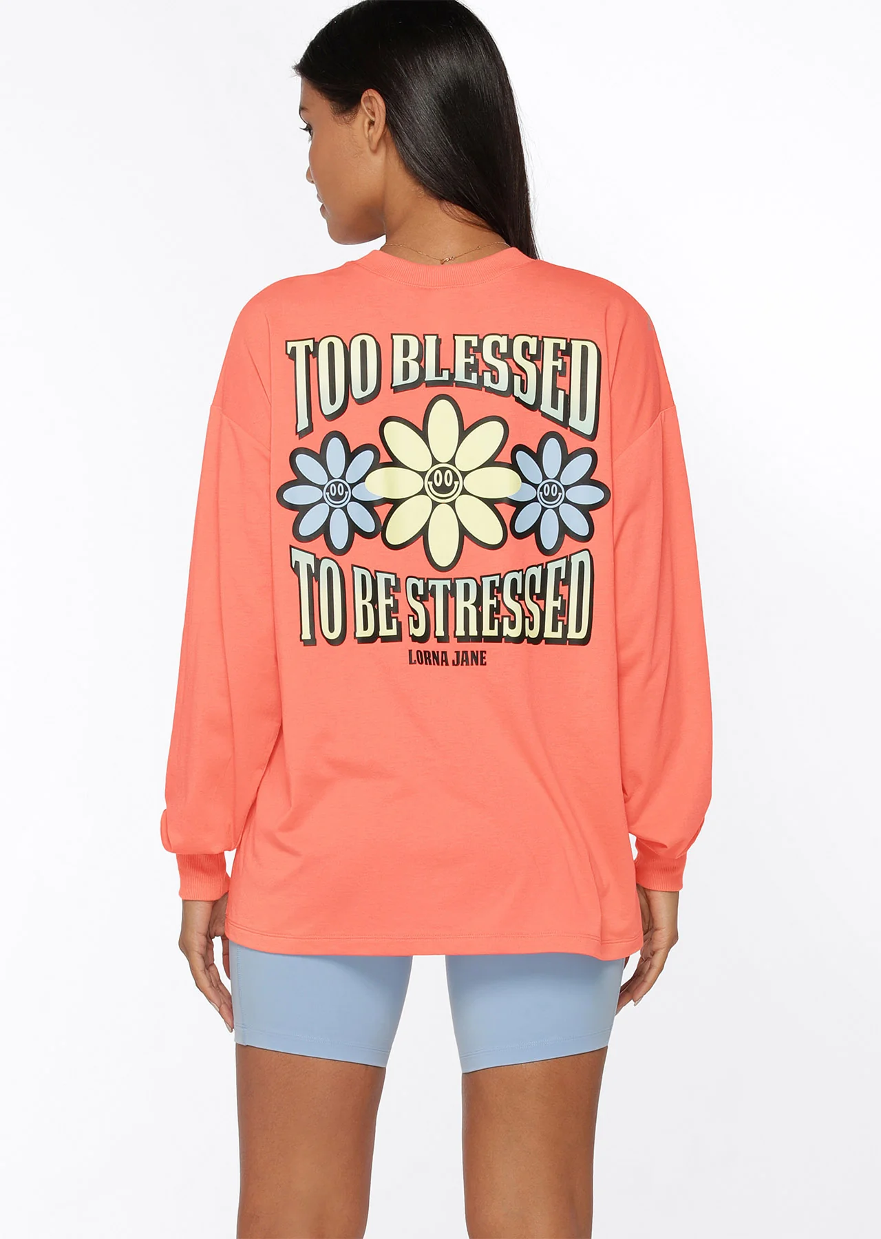 Too Blessed Oversized Long Sleeve Top