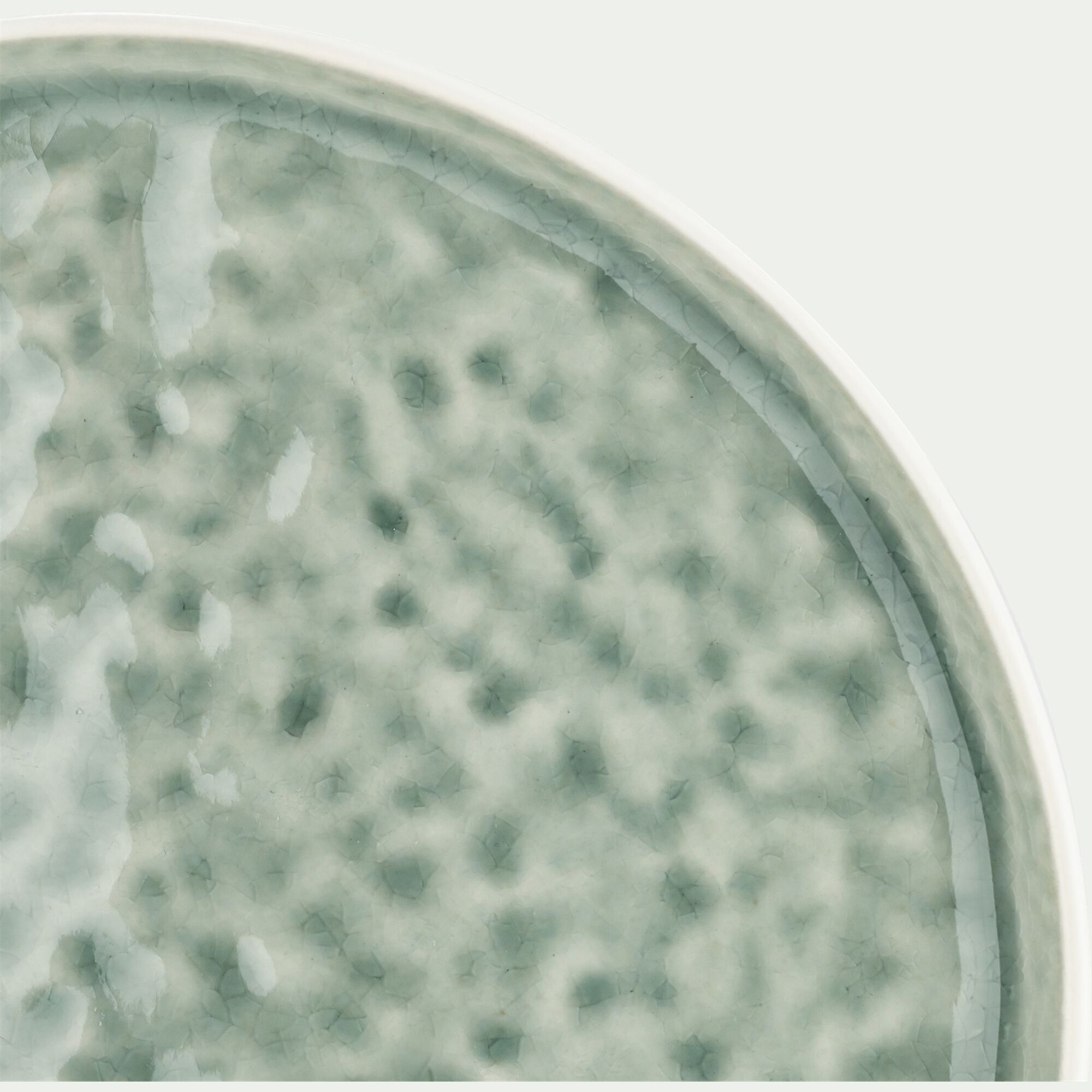 FRIOUL - Assiette à dessert en grès D21,2cm - bleu