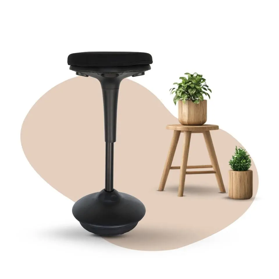 Ergonomische zit-sta kruk / wiebelkruk Base - Zwart