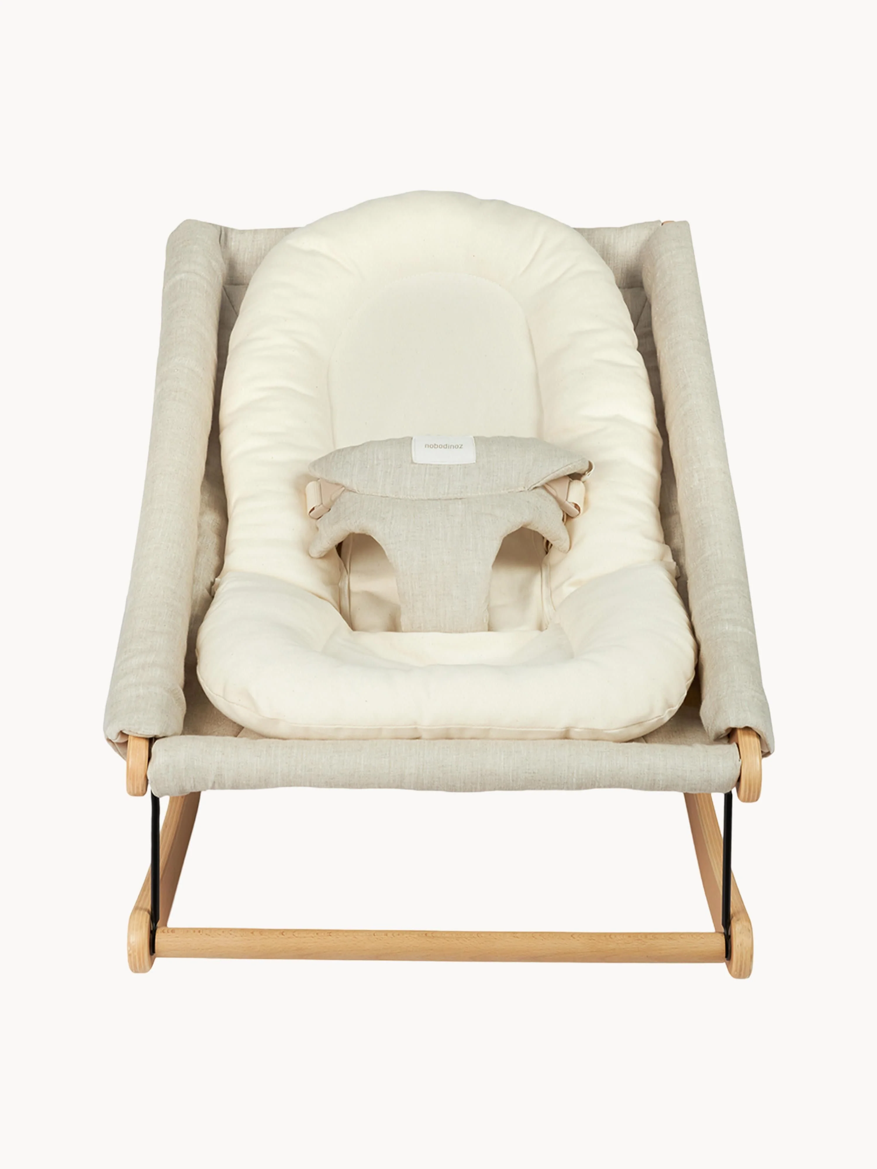 Kissen für Babywippe Growing Green aus Bio-Baumwolle