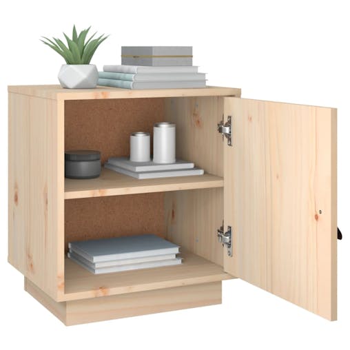 NNEVL Bedside Cabinets 2 pcs 40x34x45 cm Solid Wood Pine