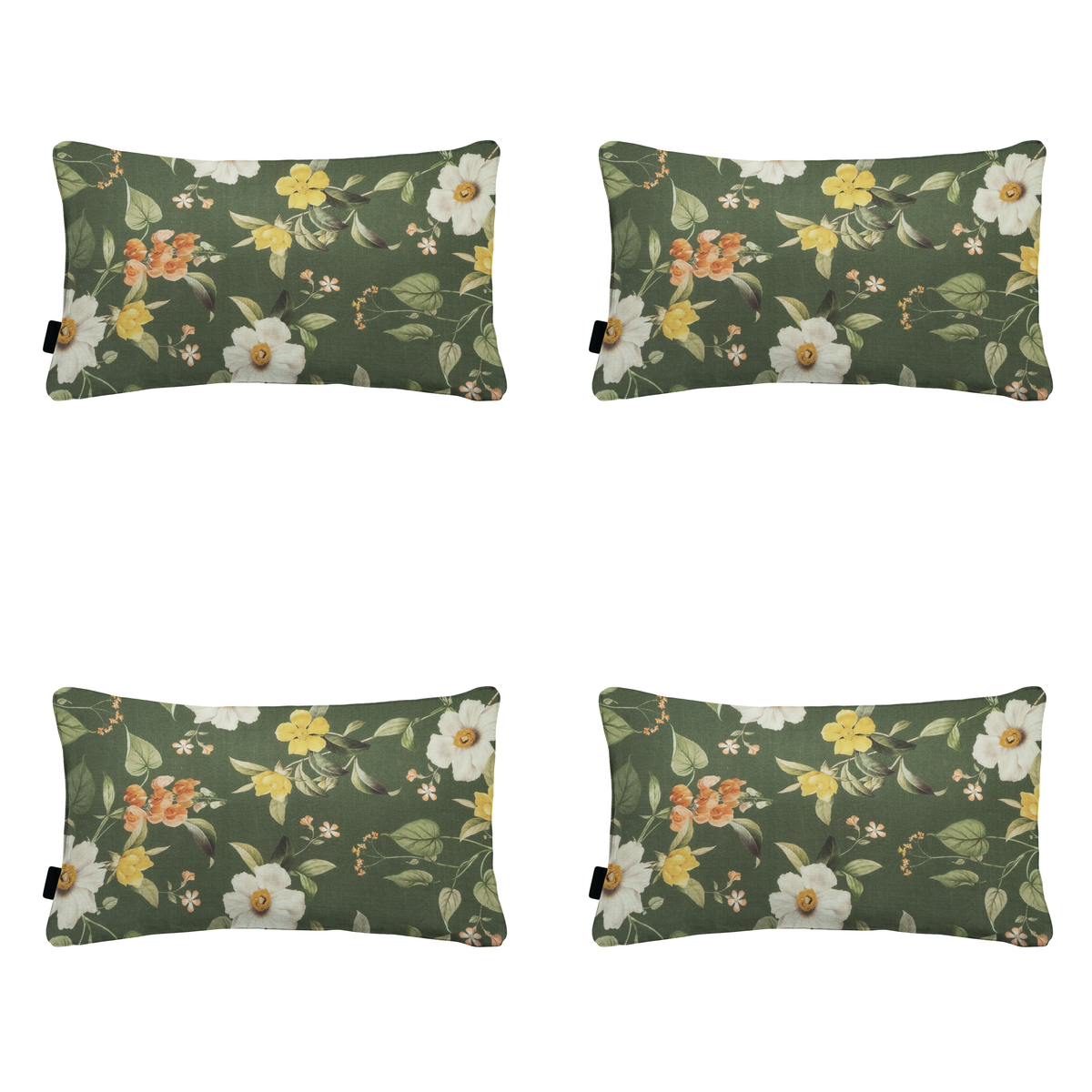 Madison sierkussen Julliete - multikleur - 30x50x10cm - set van 4