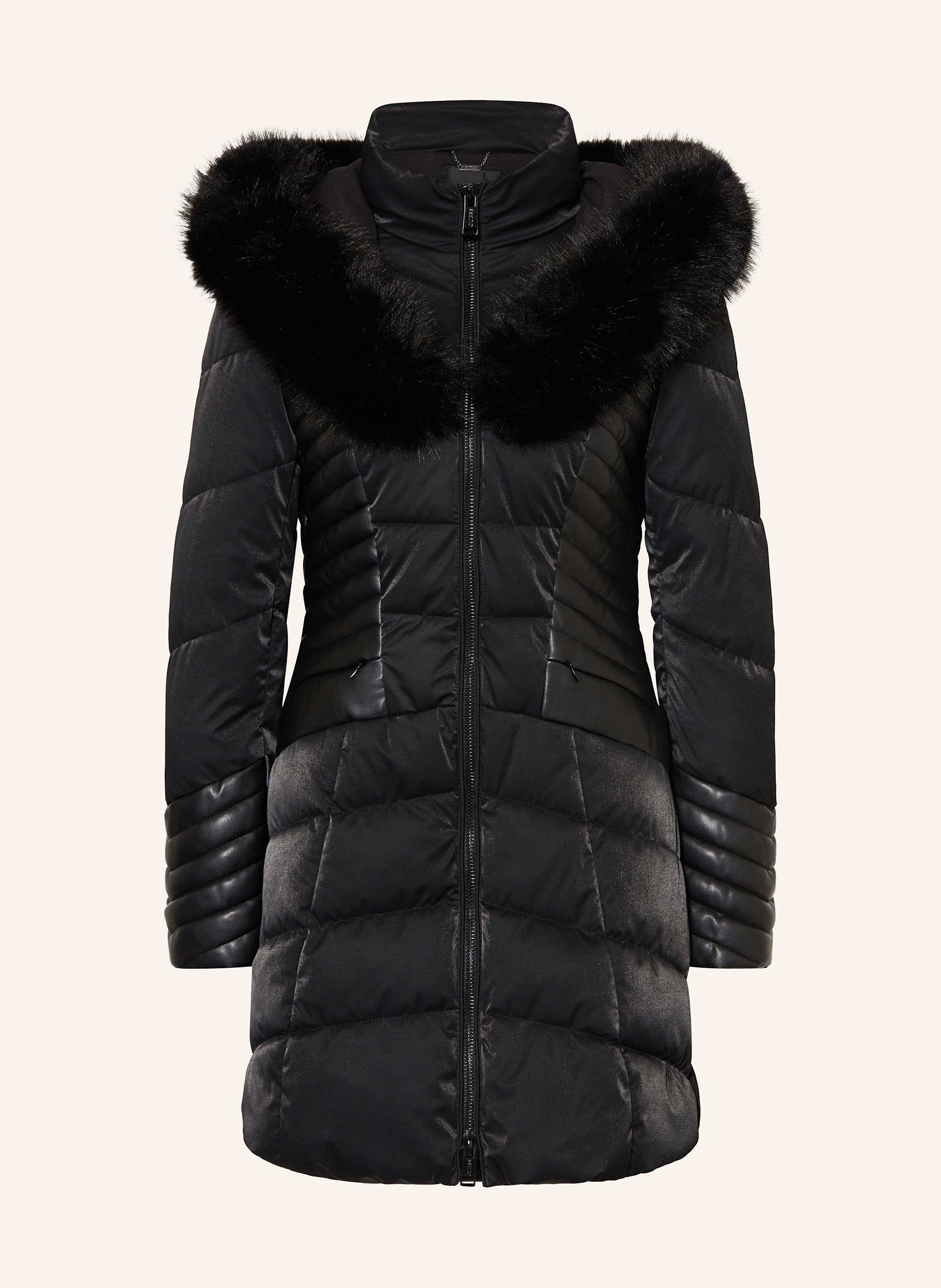 GUESS Steppjacke NEW OXANA im Materialmix mit abnehmbarem Kunstfell