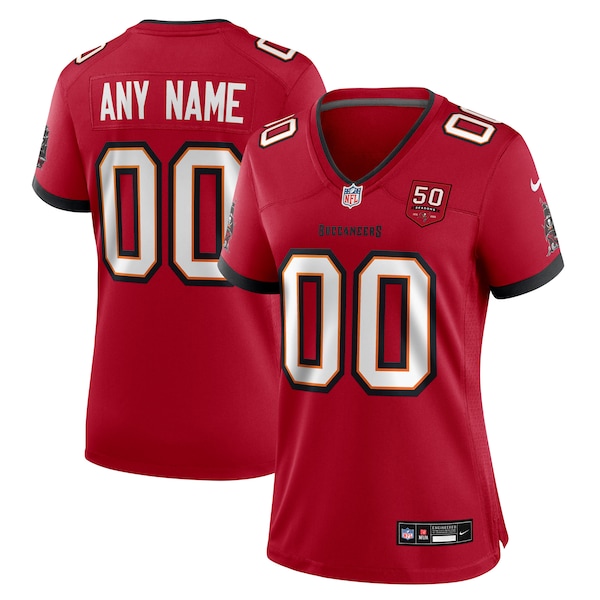 Tampa Bay Buccaneers Nike Women's 50th Season Custom Game Jersey - Red/White