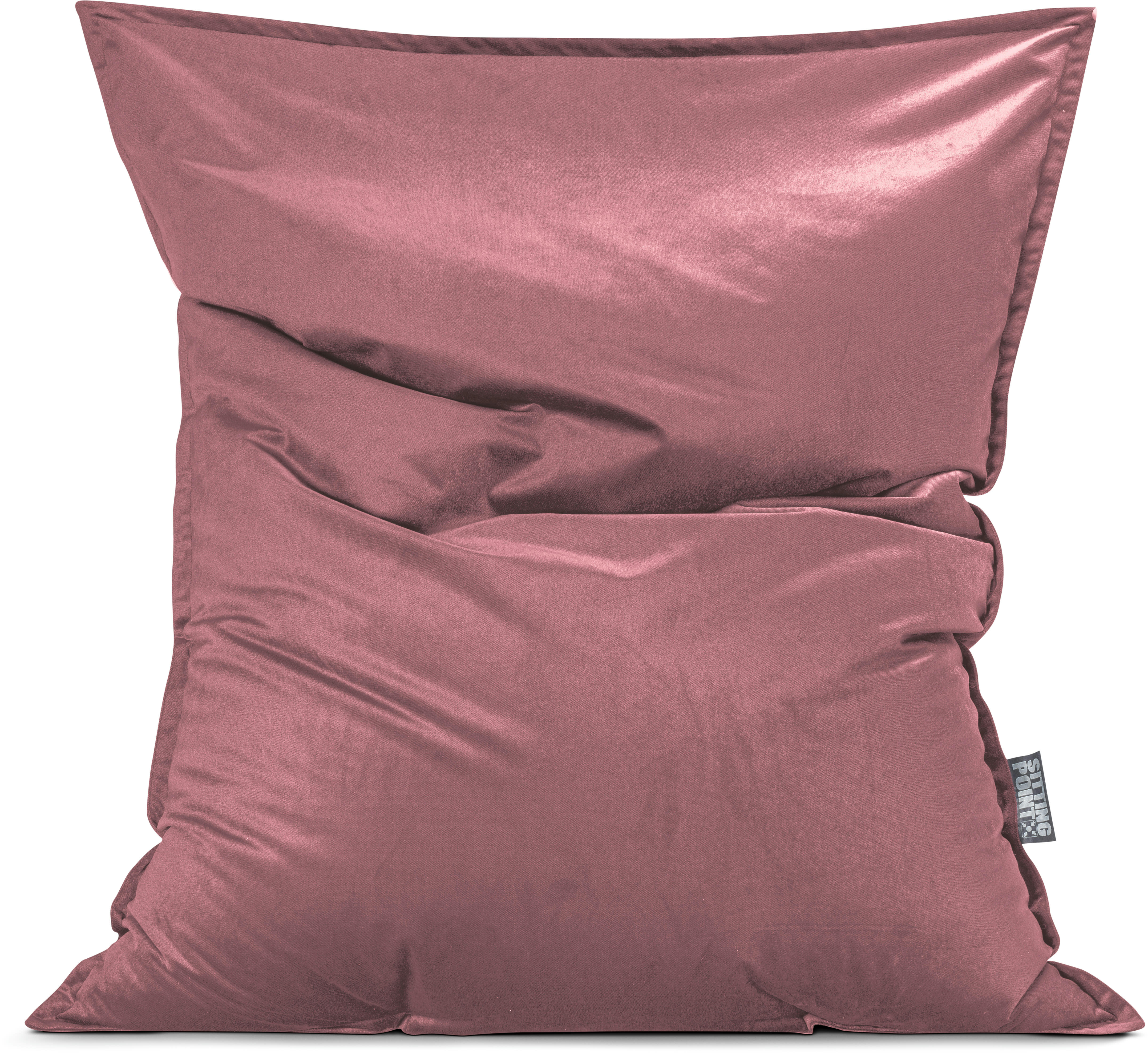 MARLA - Coussin d'intérieur géant aspect velours vieux rose 170x130cm