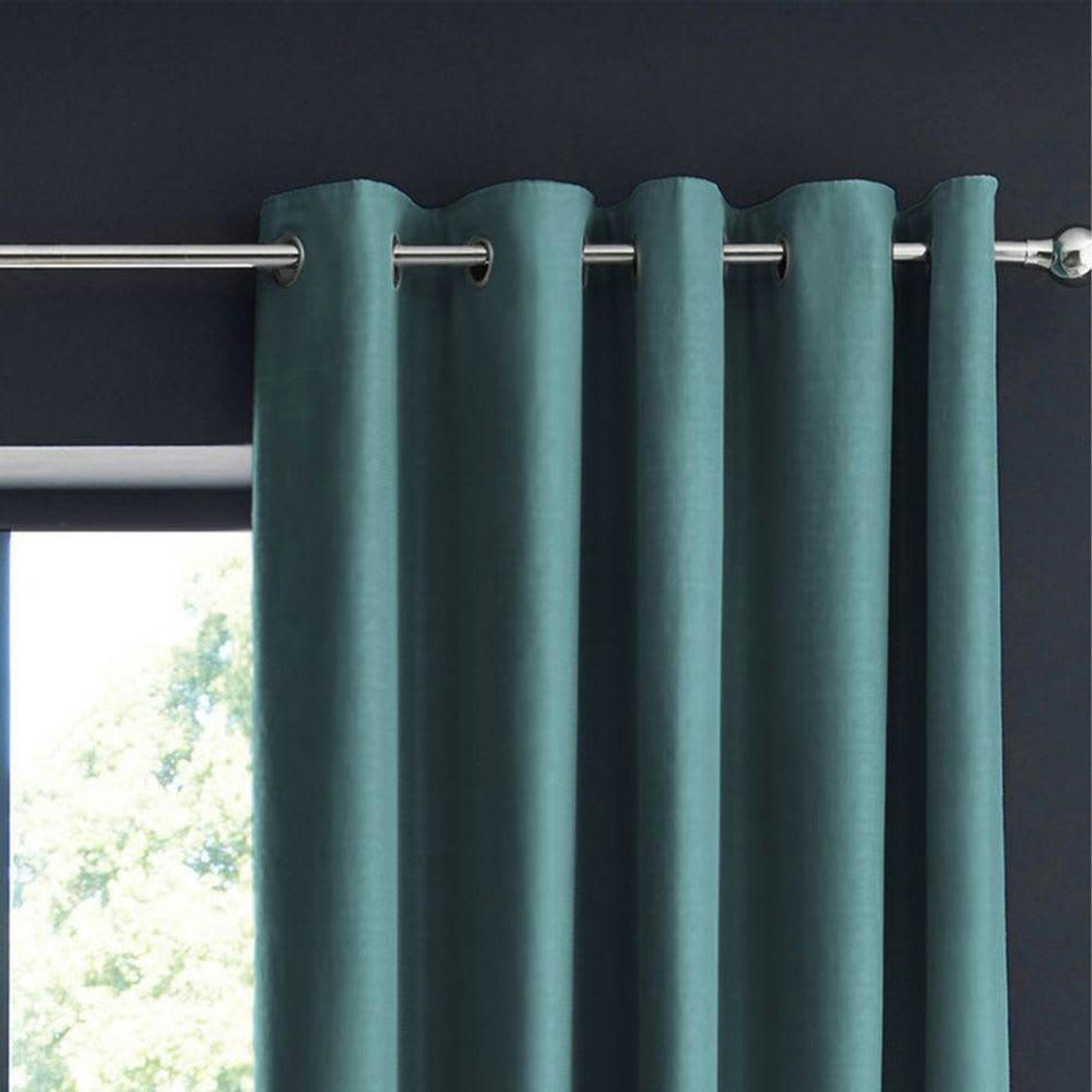 - Rideau occultant polyester bleu 140x260 cm