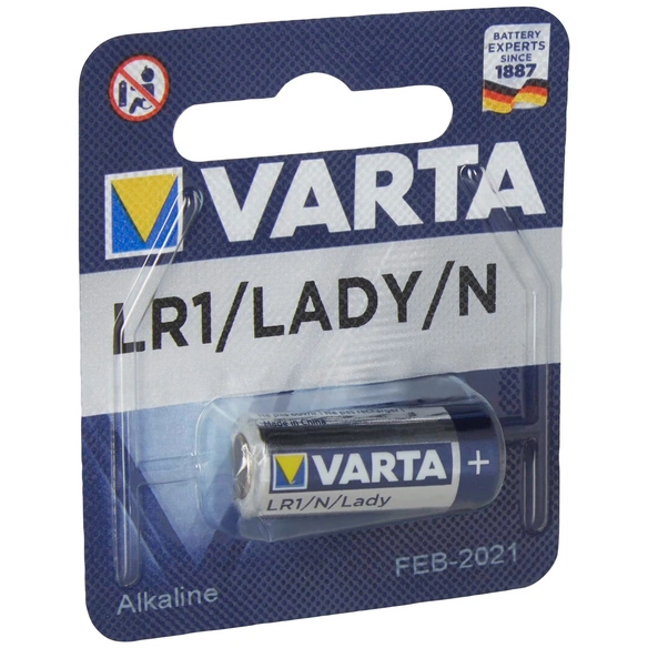 Batterie, Knopfzelle LR1 N Lady, 1,5 V, Blister 1
