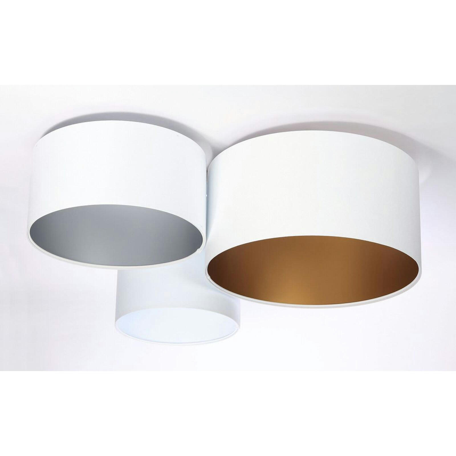 TRIO - Plafonnier Tissu Blanc