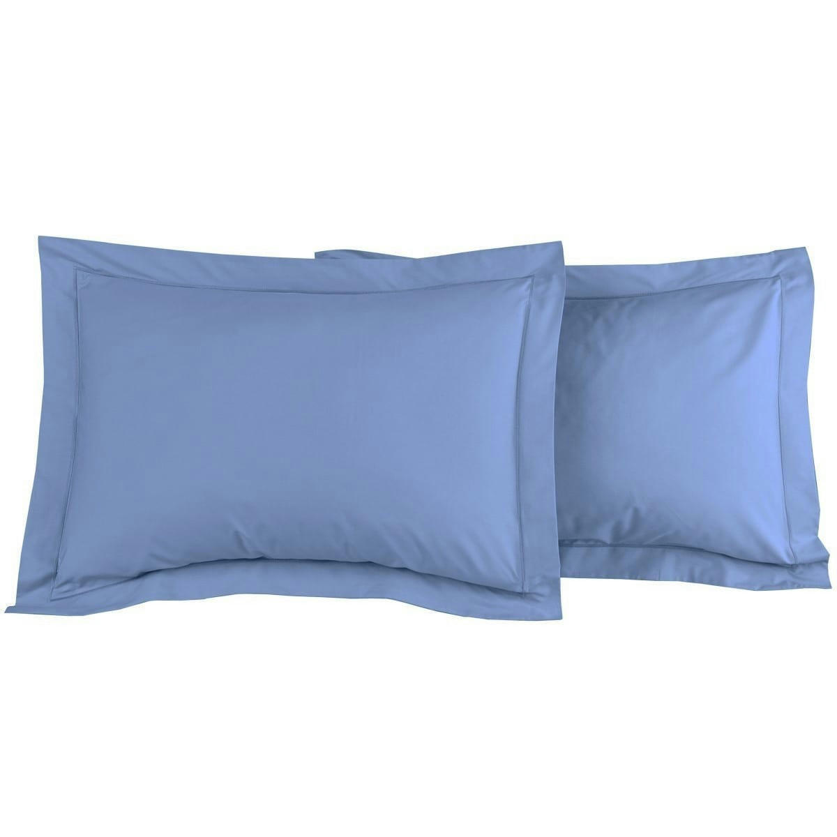 SOFT PERCALE - Lot de 2 taies d'oreiller en percale de coton safran 50x70 cm