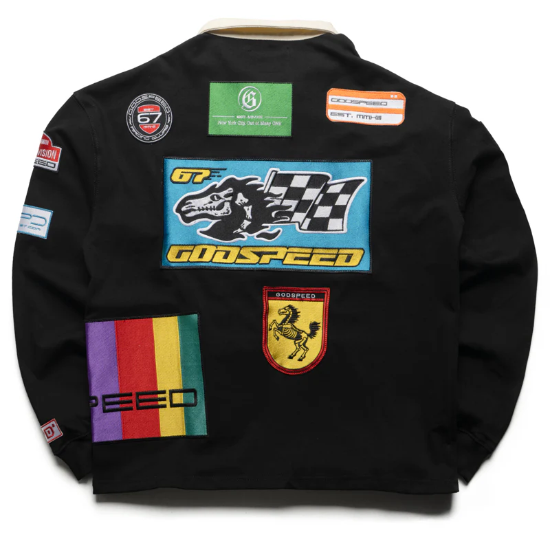 Godspeed New York GRC Quarter Zip Polo - Black