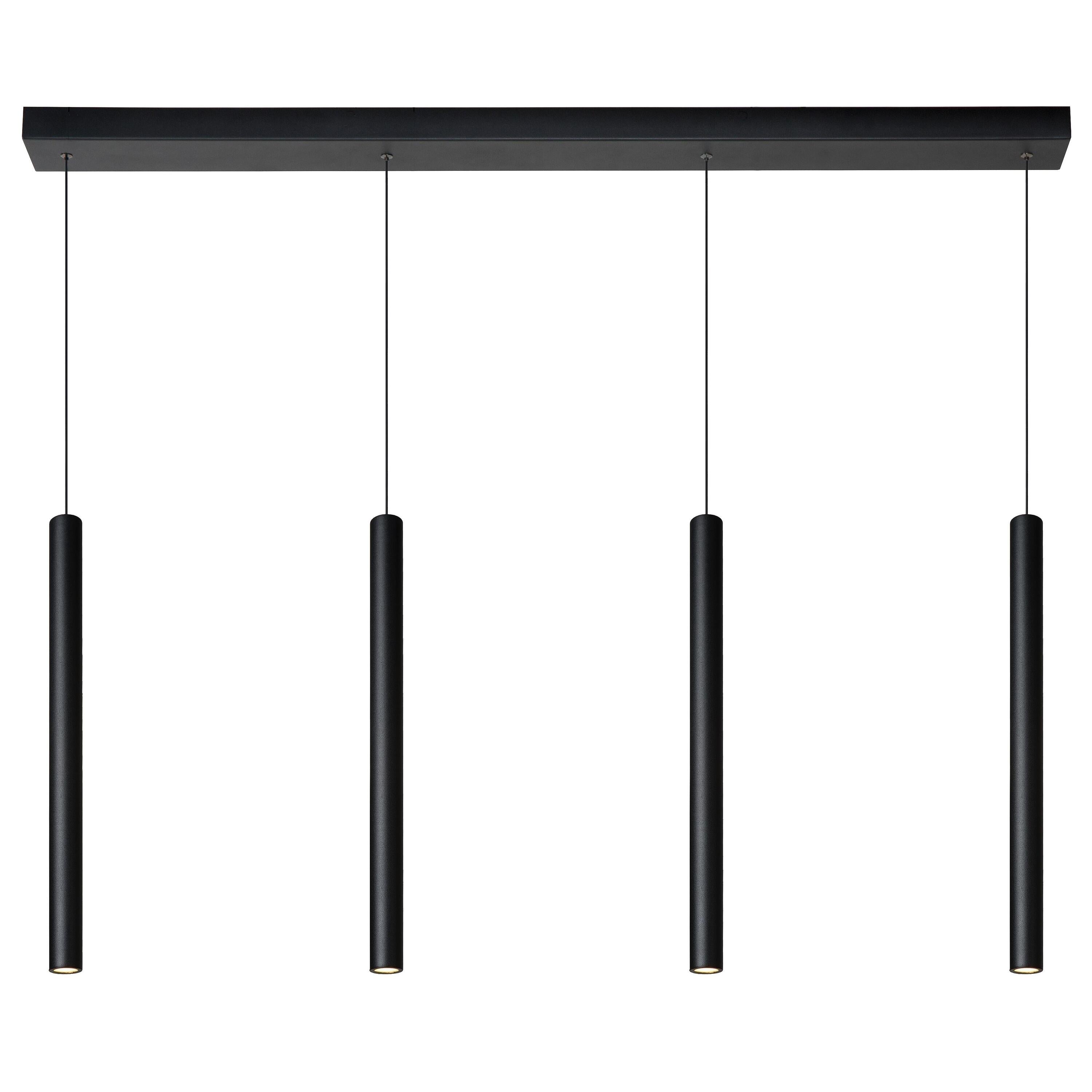 Lorenz 4 cluster hanglamp LED lineair zwart