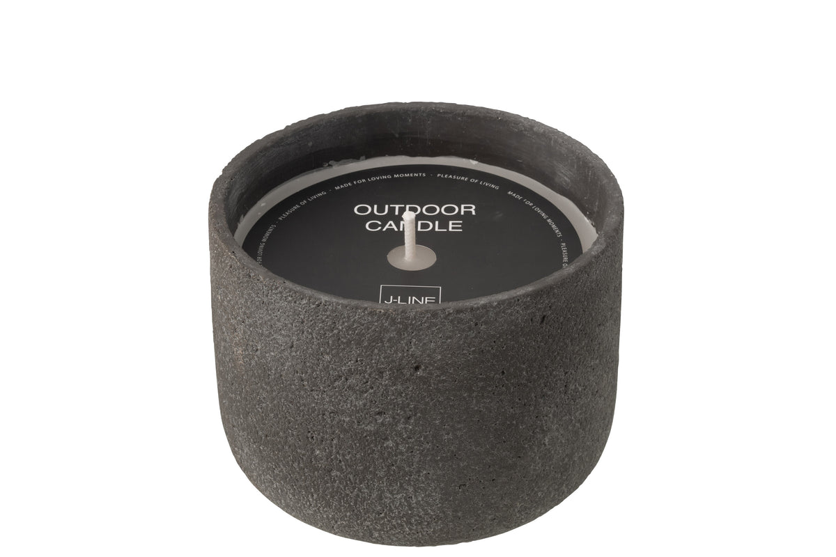 J-Line buitenkaars Rond - donkergrijs - large - 47U