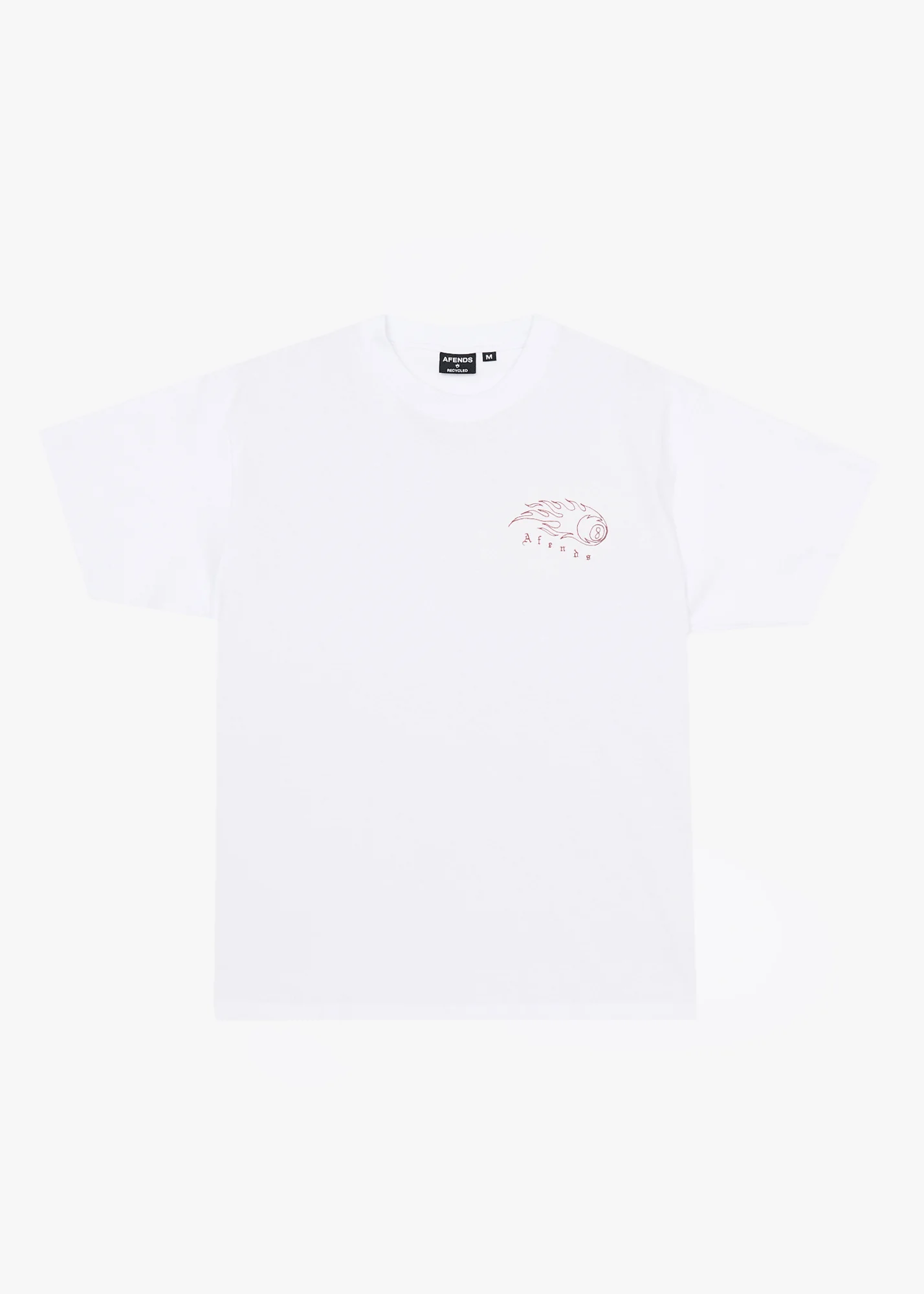 AFENDS Mens Off Balance - Heavyweight Boxy Tee - White