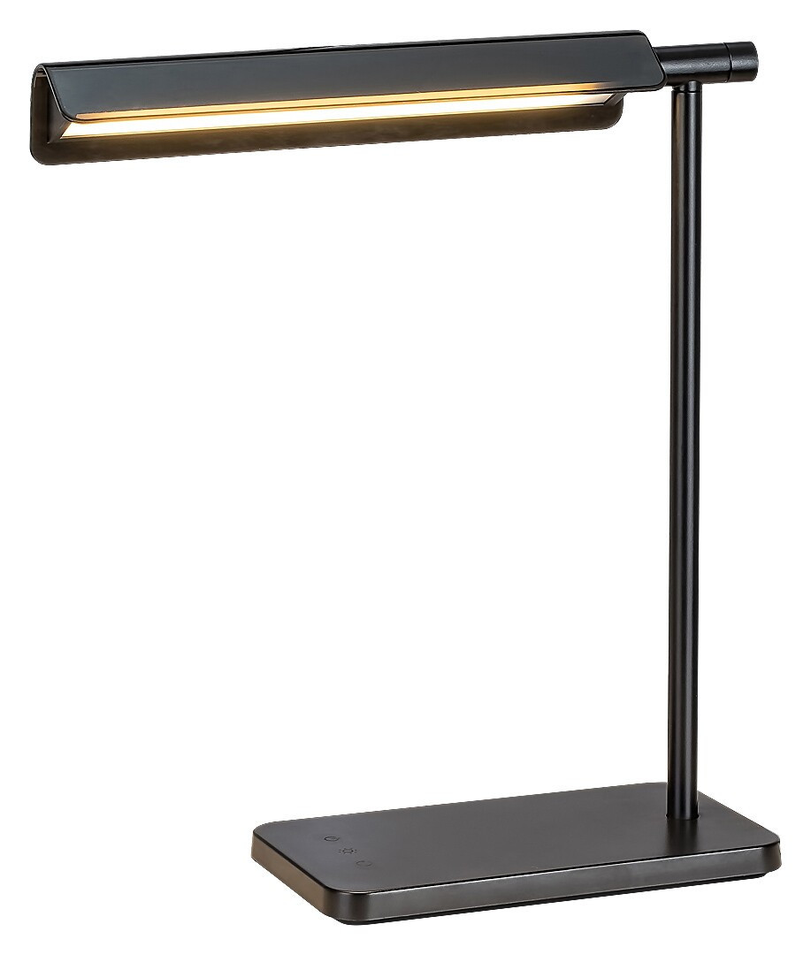 Lampka biurkowa nowoczesna Horus czarna LED 7W wys:32,5cm Rabalux