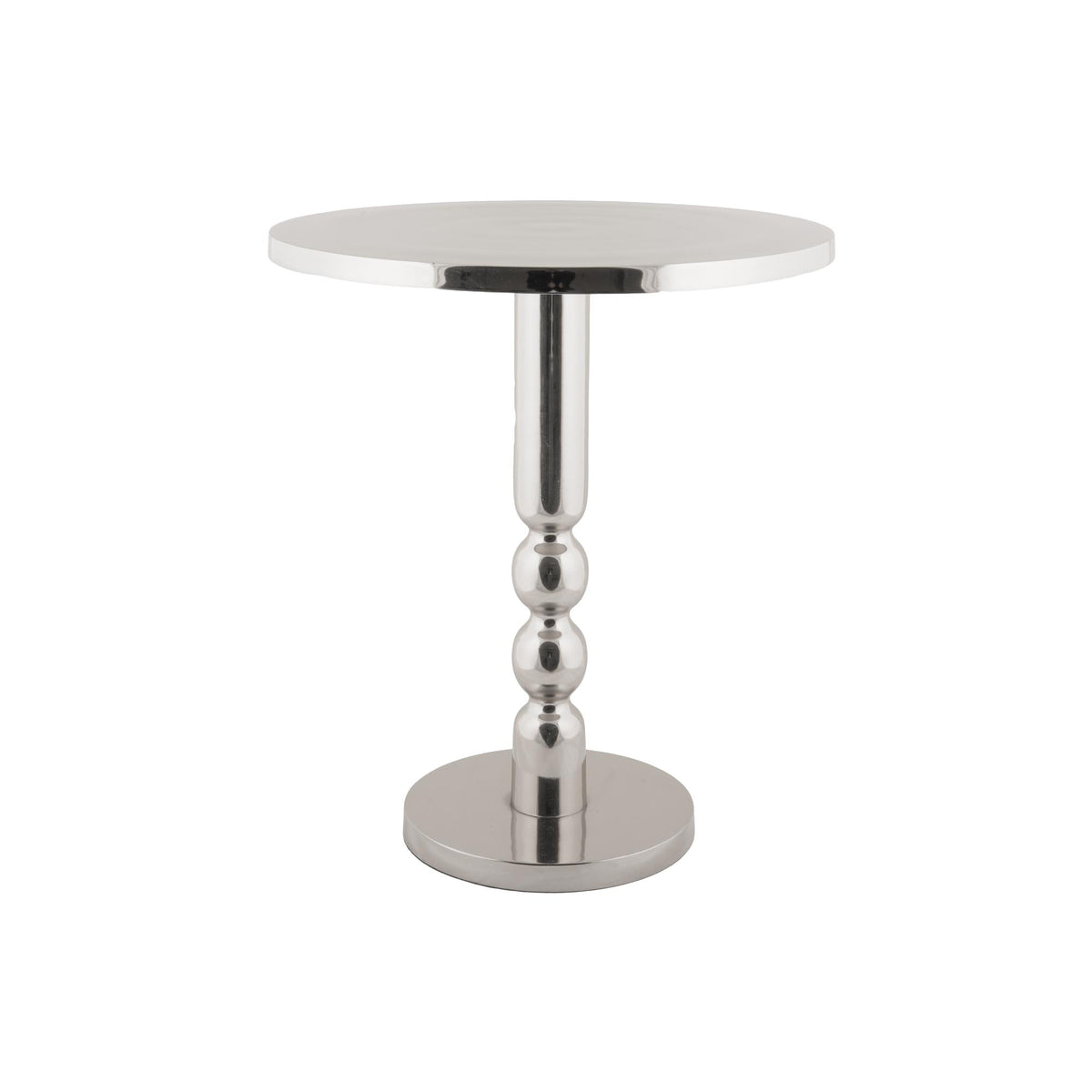 Leitmotiv bijzettafel Sheen Large - zilver - Ø44cm