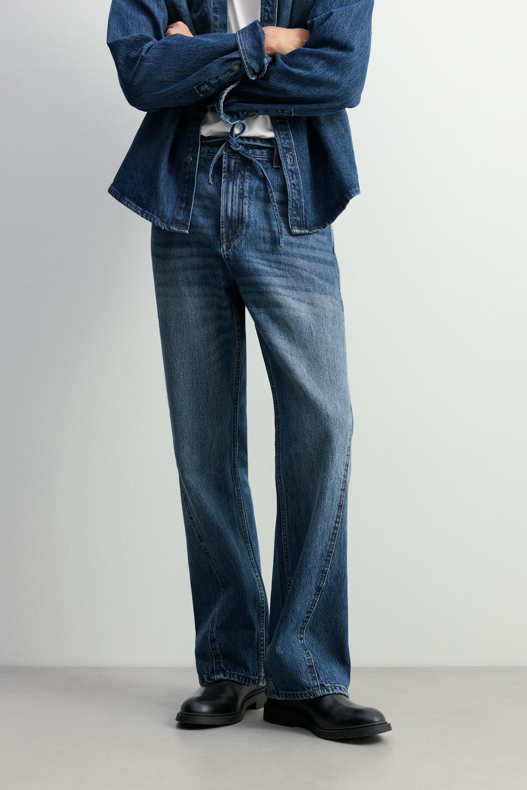 Jeans flare cinturón