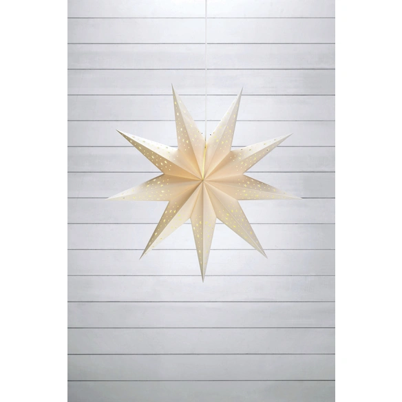 Leuchtstern »SOLVALLA«, weiß, ø 75 cm, inkl. Zuleitung 350 cm mit EIN/ AUS- Schalter,E14, 230V