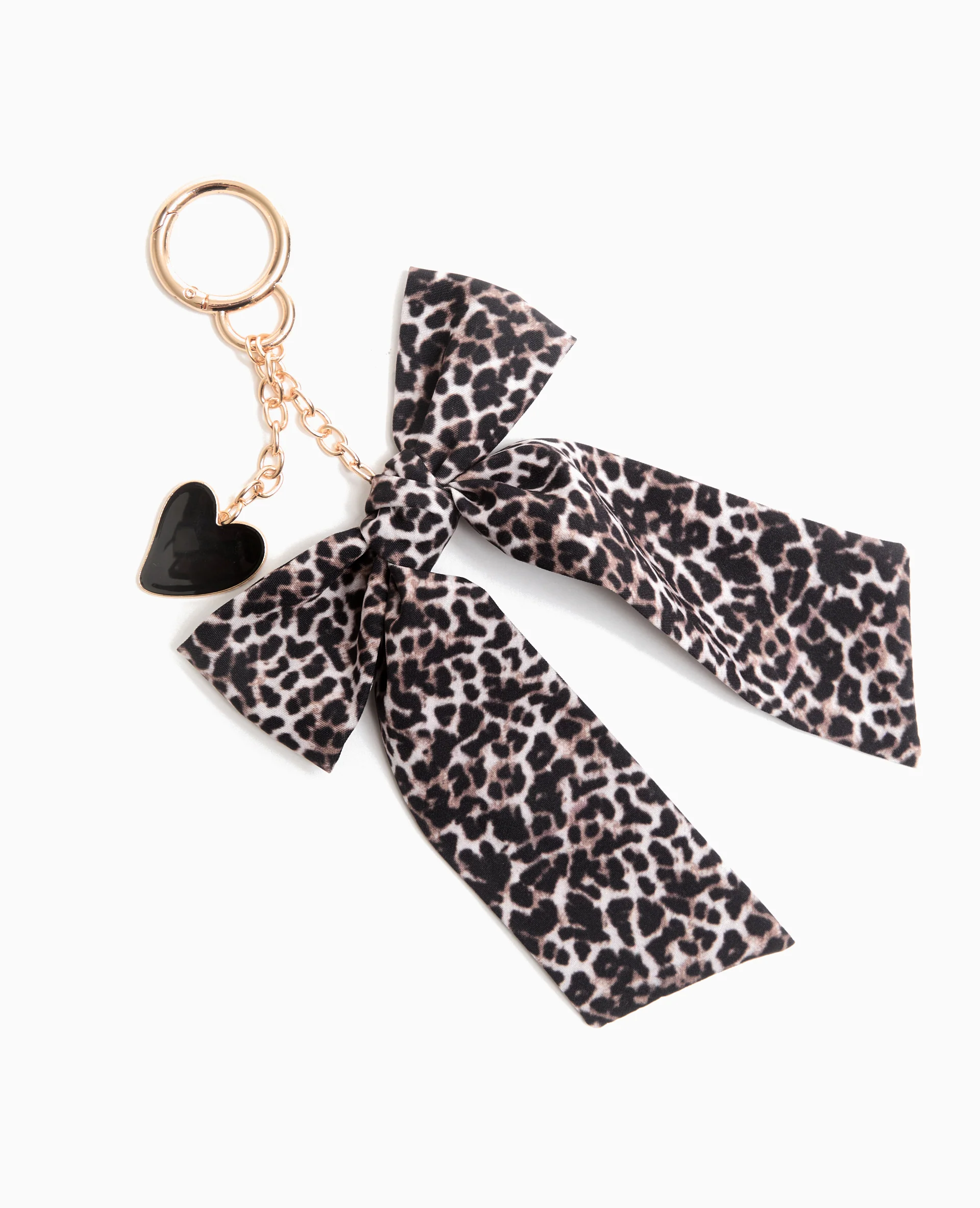 Déco de sac nœud léopard et cœur